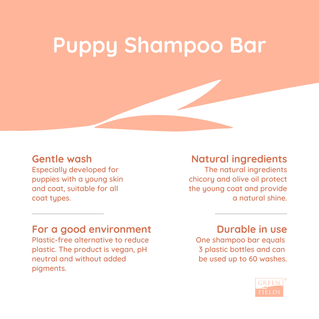 Puppy Shampoo Bar - Natuurlijk - Plasticvrij